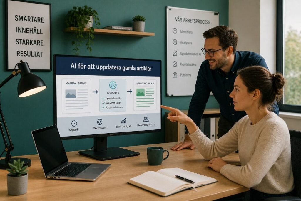 Uppdatera artiklar med AI