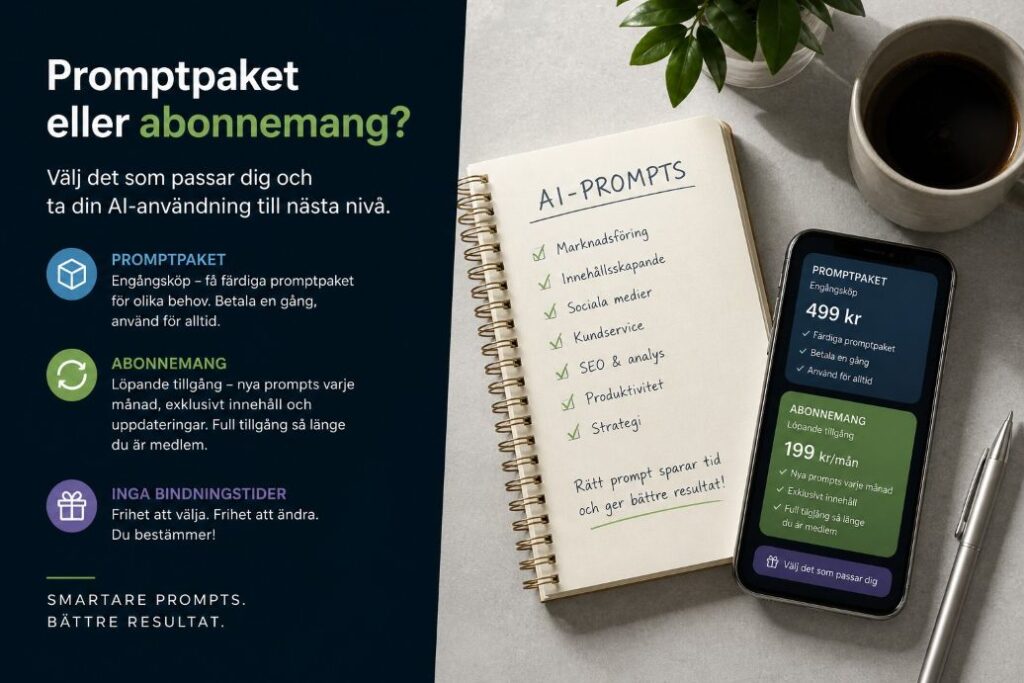 Vad ar ett promptpaket