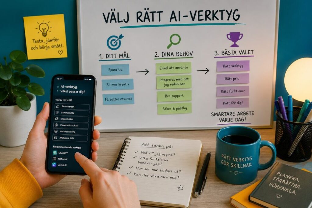 Valj ratt AI verktyg