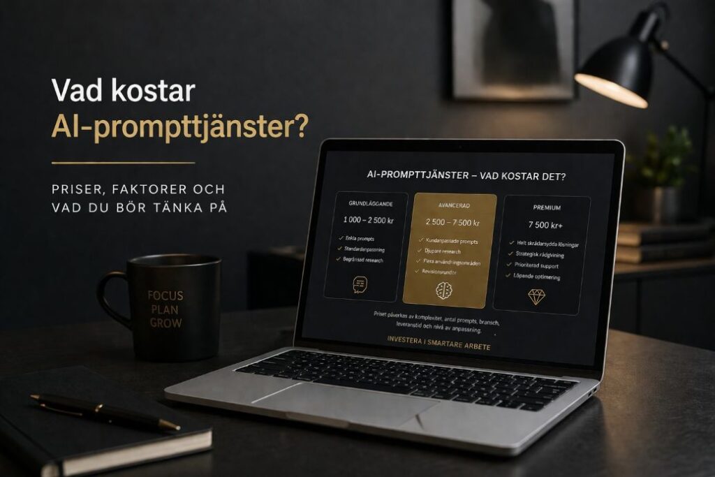 vad kostar ai prompttjanster