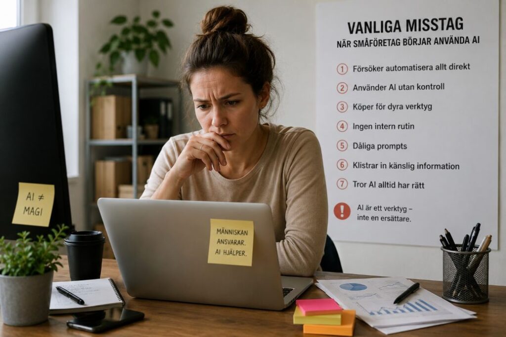 Misstag AI smaforetag